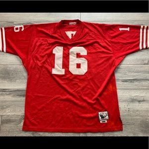 Joe Montana 1989 Throwback Jersey 54 Red